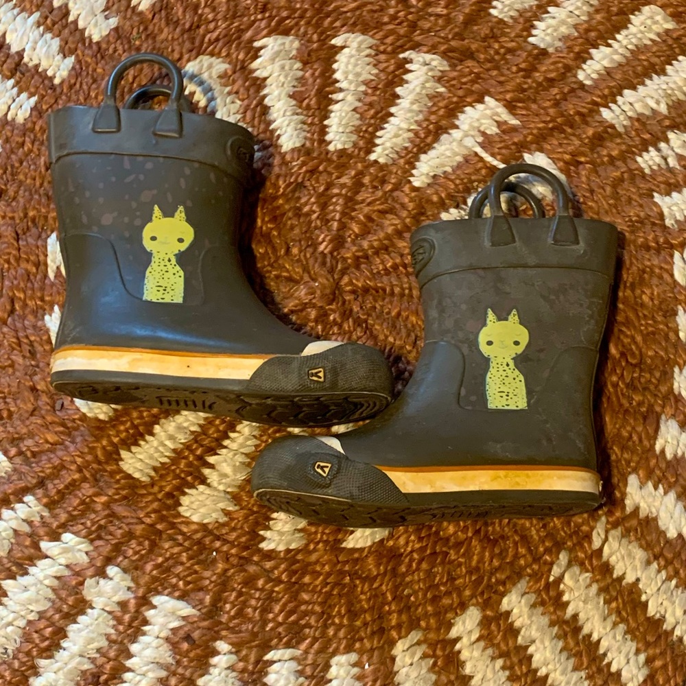 ☔️ KEEN Toddler/Kid Lined Rain Boots 🥾size 13 🌧